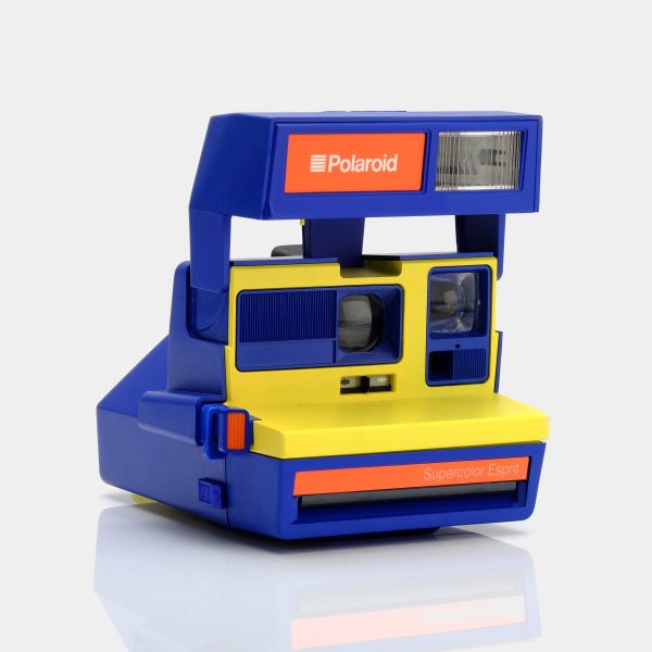 Polaroid 600 Supercolor ESPRIT Blue Instant Film Camera Cheap
