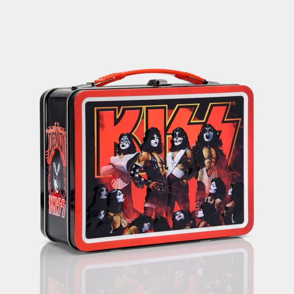 KISS Embossed Vintage-Inspired Tin Lunchbox For Discount